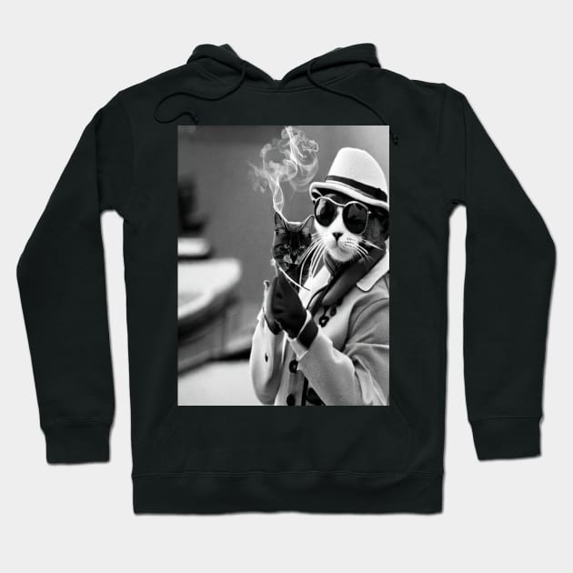 The Gangster Cat Hoodie by The GOAT Design